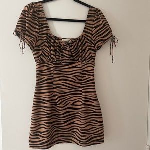 zebra print mini dress. Size S. From the brand Cotton Candy LA.